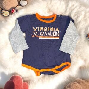 Virginia Cavaliers Baby Infant 6-12M Hoos 1 Piece Orange Bodysuit Shower Gift